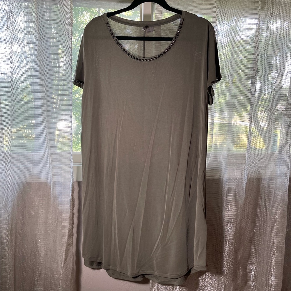 Above the knee olive H&M dress